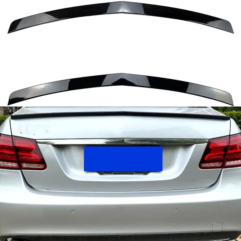 Carbon Fiber Rear Trunk Spoiler ABS For Mercedes Benz E-Class W212 E200 E260 2010-2016Tail wing fixed wing spoiler  AMG Style