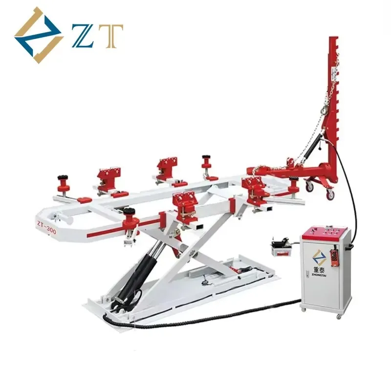 ZhonTai ZT-300 Mobile Car Body Frame Bench Chassis Straightening Machine Steel Construction Collision Repair System Hot Sale