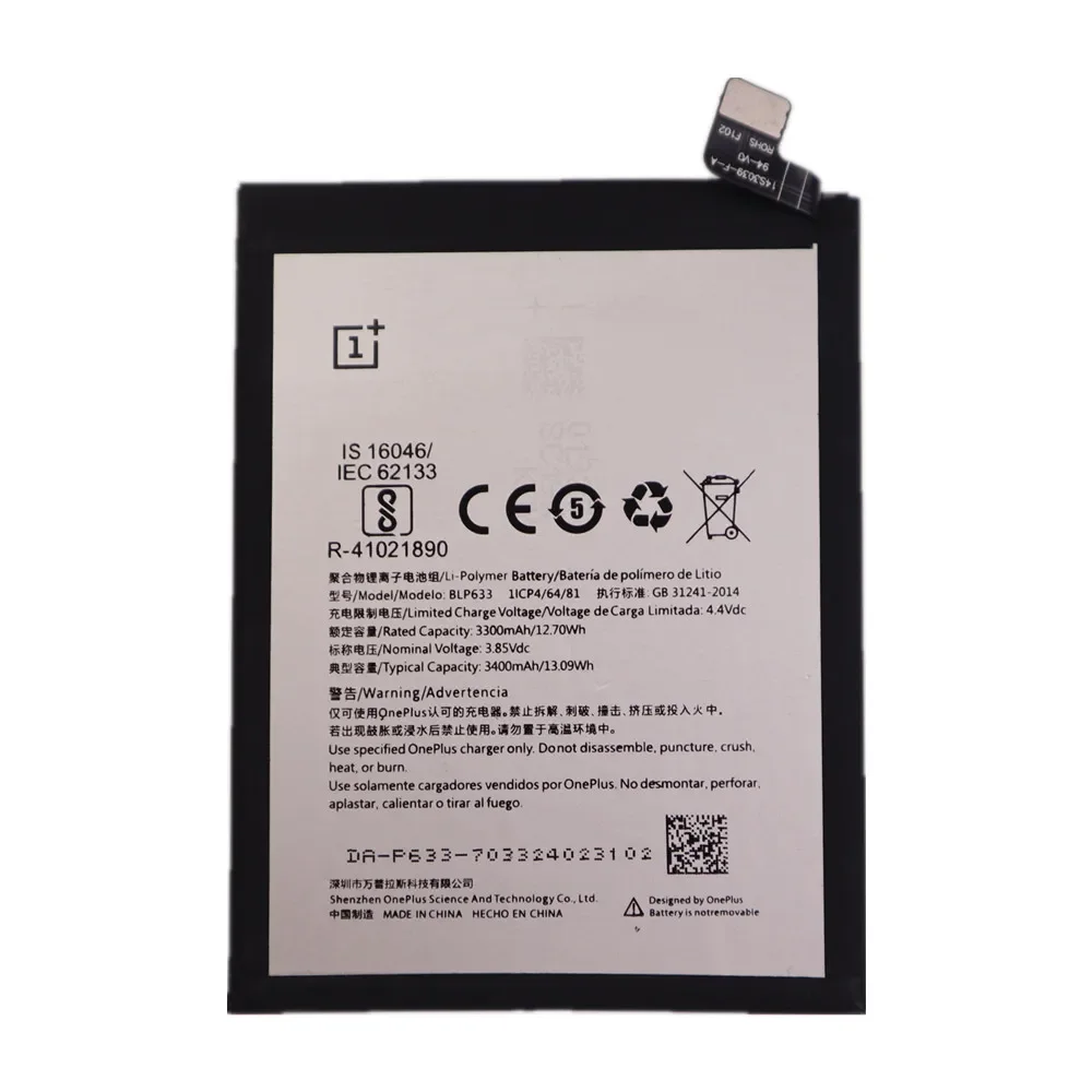 New BLP613 BLP633 Original Battery BLP571 BLP597 For Oneplus 3T 1 2 3 One plus 1 2 3 3T A0001 A2001 A3001 A3010 Battery Bateria