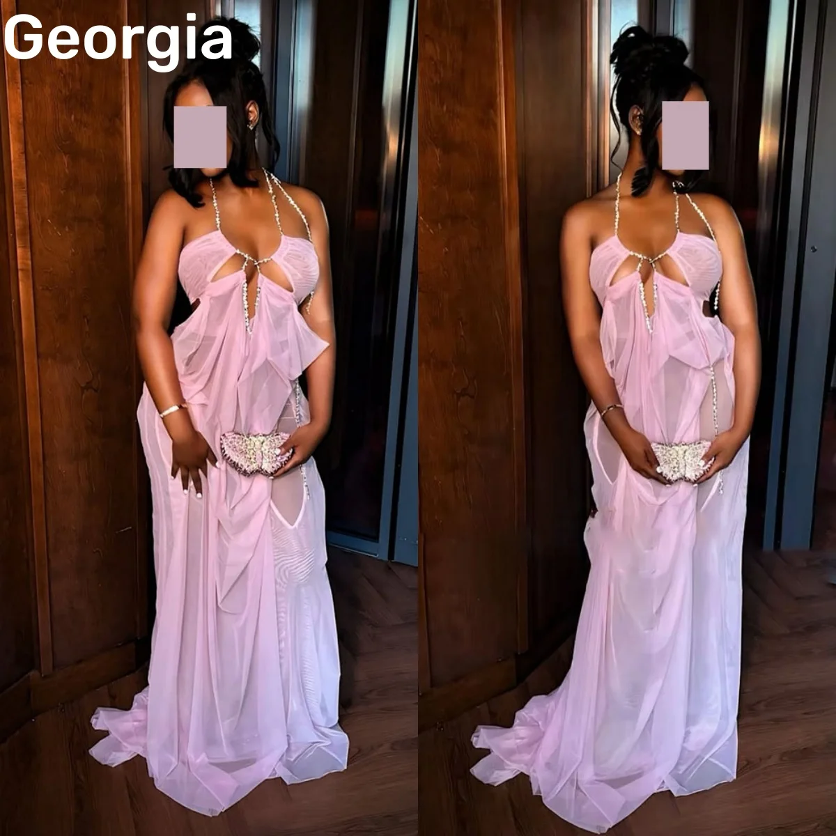 فساتين سهرة Customize Elegant Evening Dress Halter Sweetheart Floor-Length Prom Dresses A-Line Sleeveless Zipper Up Formal Dress