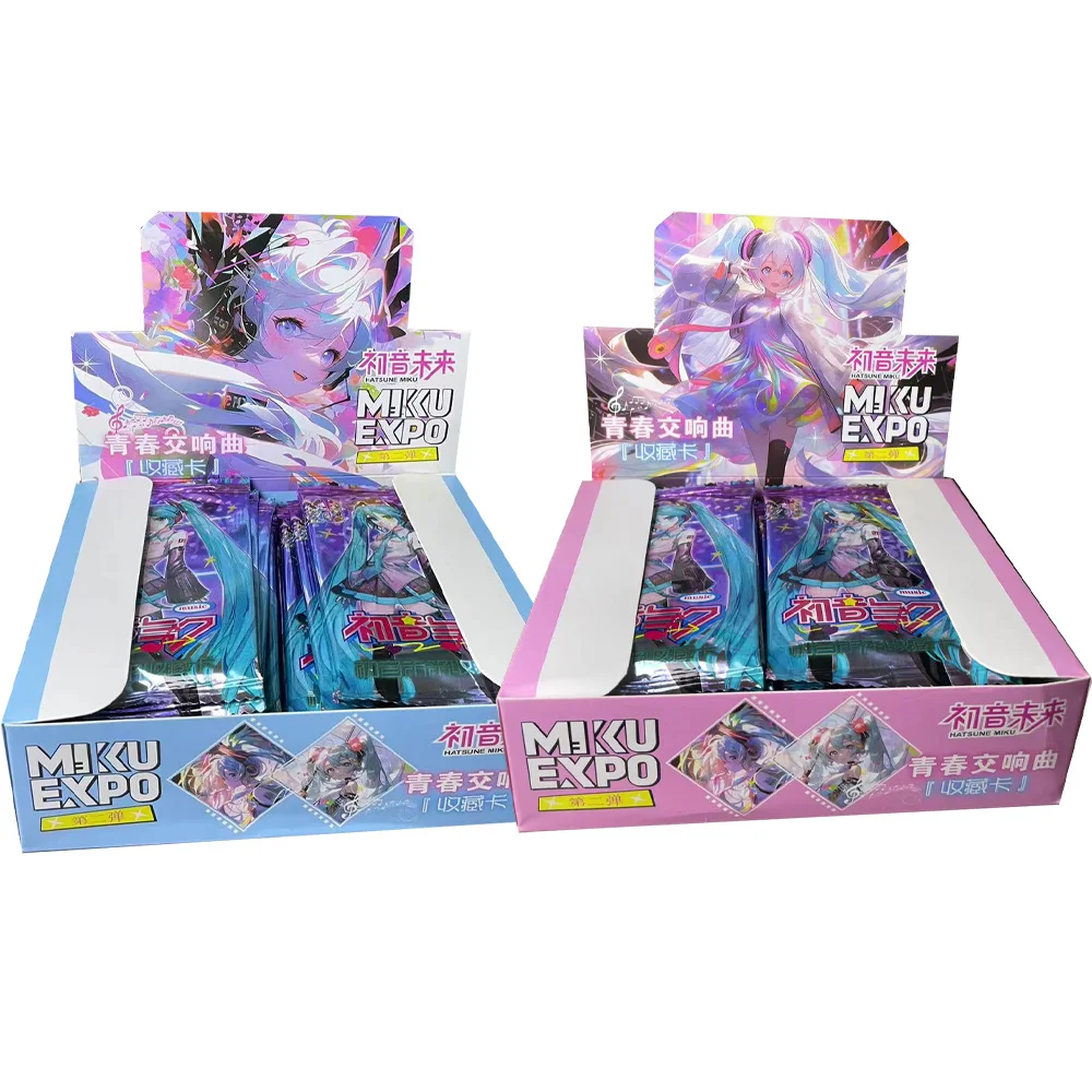 

New Hatsune Miku Cards Anime Collection Card Games With Postcard Box Photo Message Gift Cards