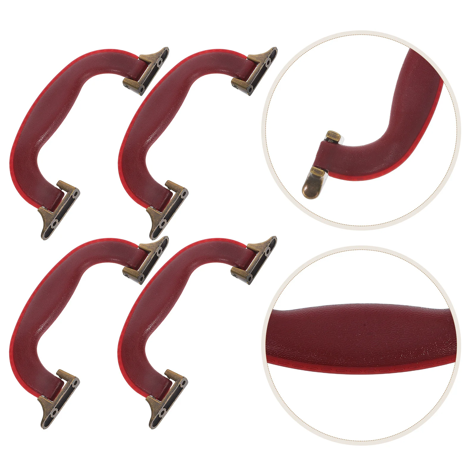 

6Pcs Ergonomic Multipurpose Handles for Luggage Suitcases Toolboxes Bags Sturdy Material Sleek Design Travel Accessories