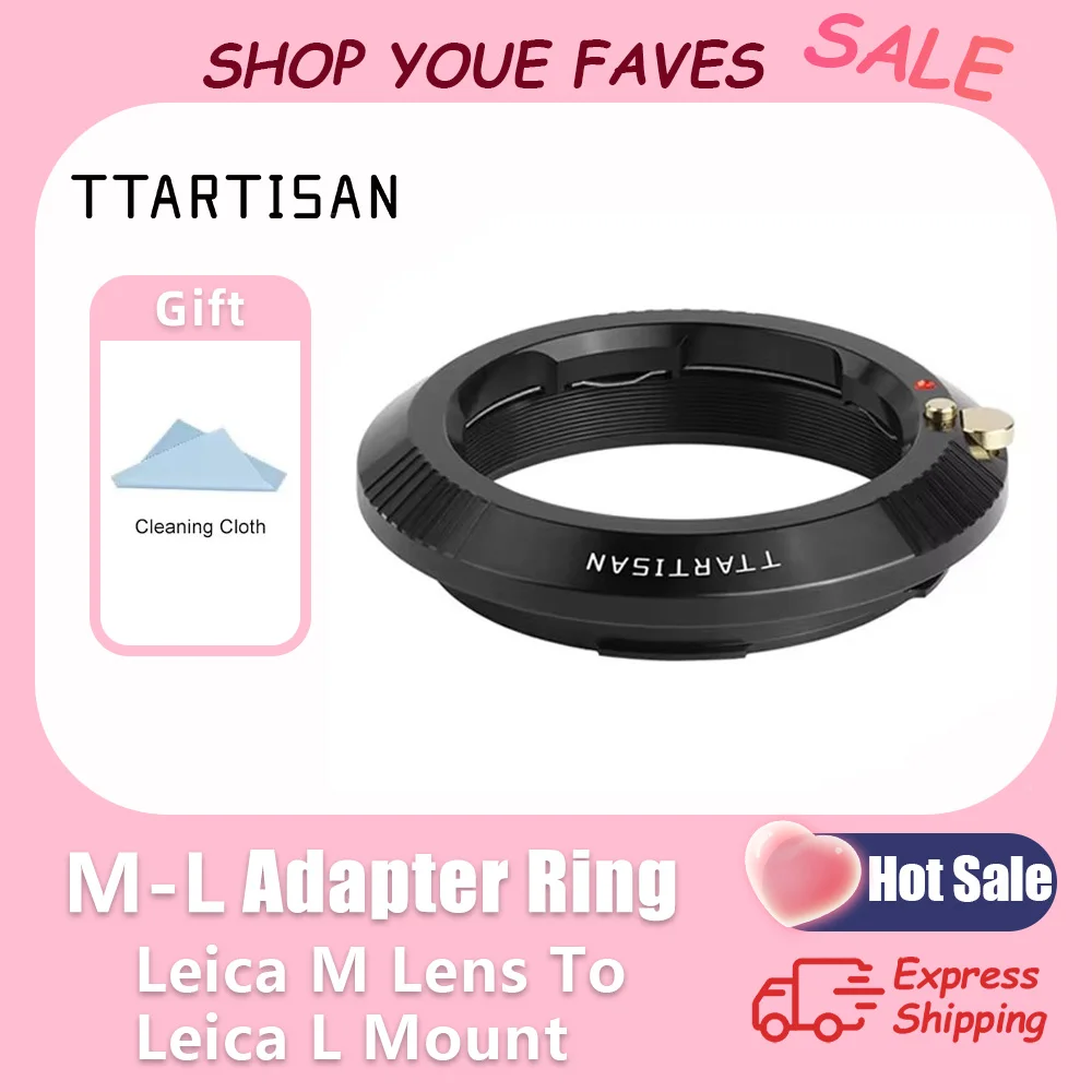 

TTArtisan LM-L Lens Adapter Convertor Adapter Ring for Leica M Mount Lens to L mount Camera Leica L TL CL Sigma FP