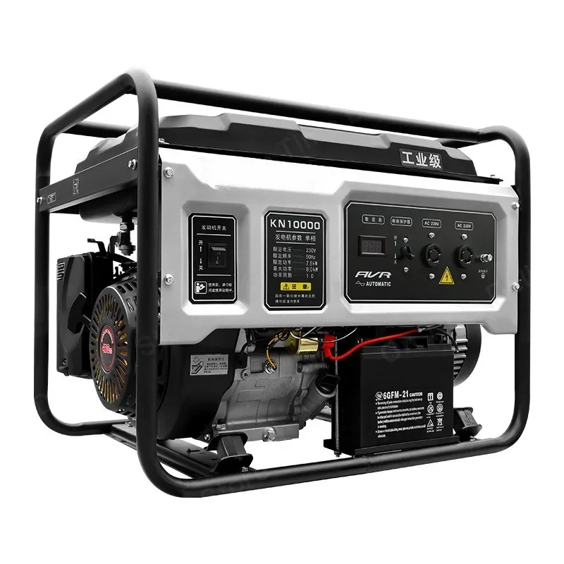 Low noise and fuel saving 3 kW 5kw6.5KW8KW10KW Outdoor Industrial Gasoline Generator Set Household Small Portable Generator