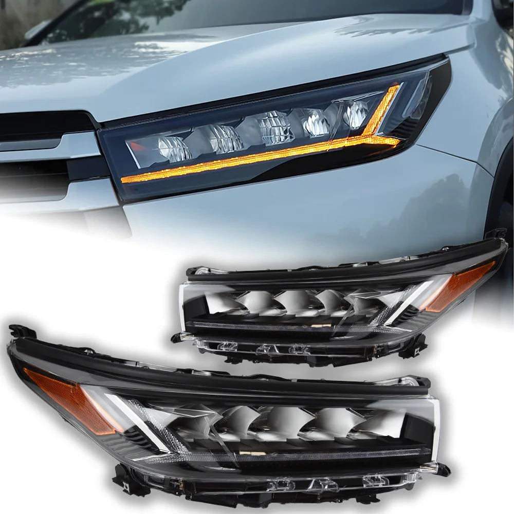 Car Lights for Toyota Highlander Headlight Projector Lens 2019 New Kluger Dynamic Signal Head Lamp LED Headlights Drl Automotive