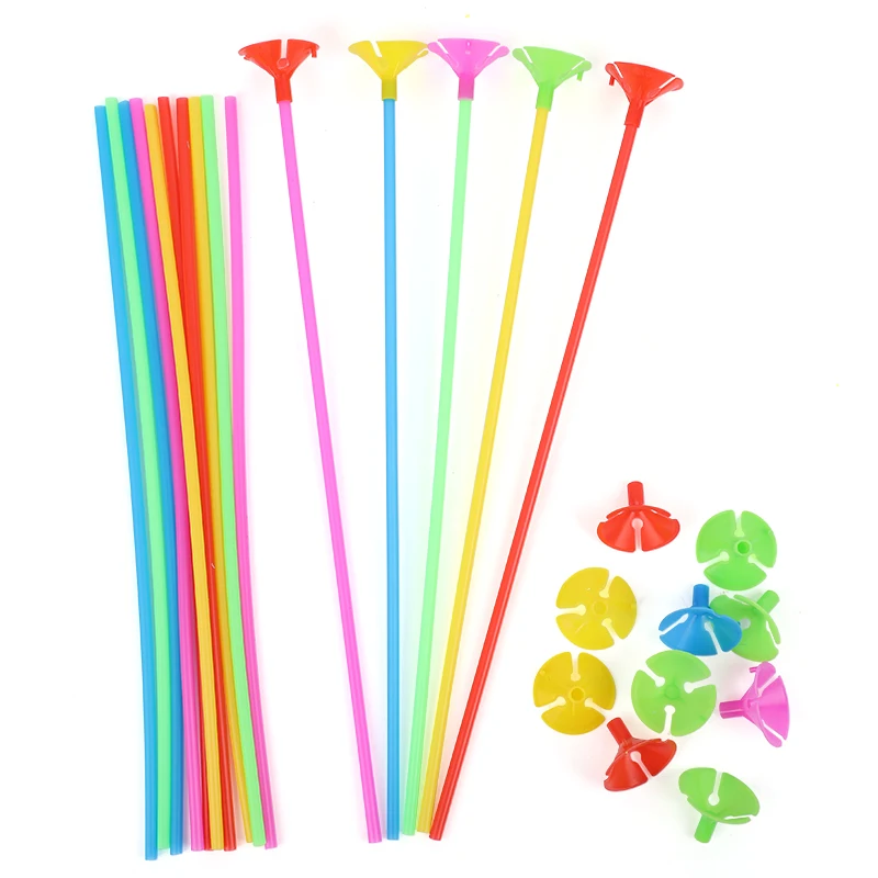 10 قطعة Mixcolor 32 سنتيمتر بالون عصا معكرون بالونات قضبان حامل العصي حفل زفاف عيد ميلاد نفخ كرات اكسسوارات الديكور