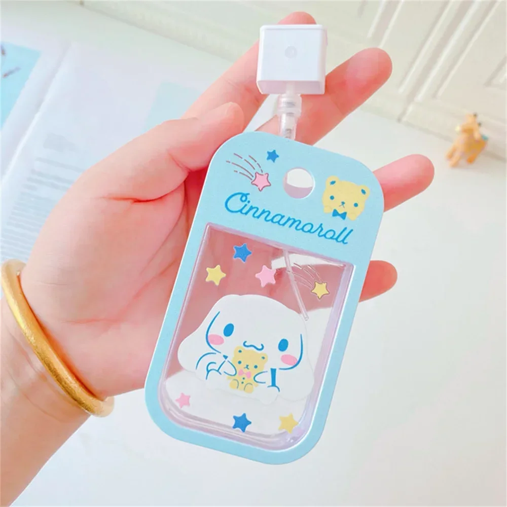 Botella de llenado Sanrio de 50ML, Hello Kitty, Cinnamoroll, Kuromi, dispensador de Alcohol y Perfume, contenedores rellenables, regalos