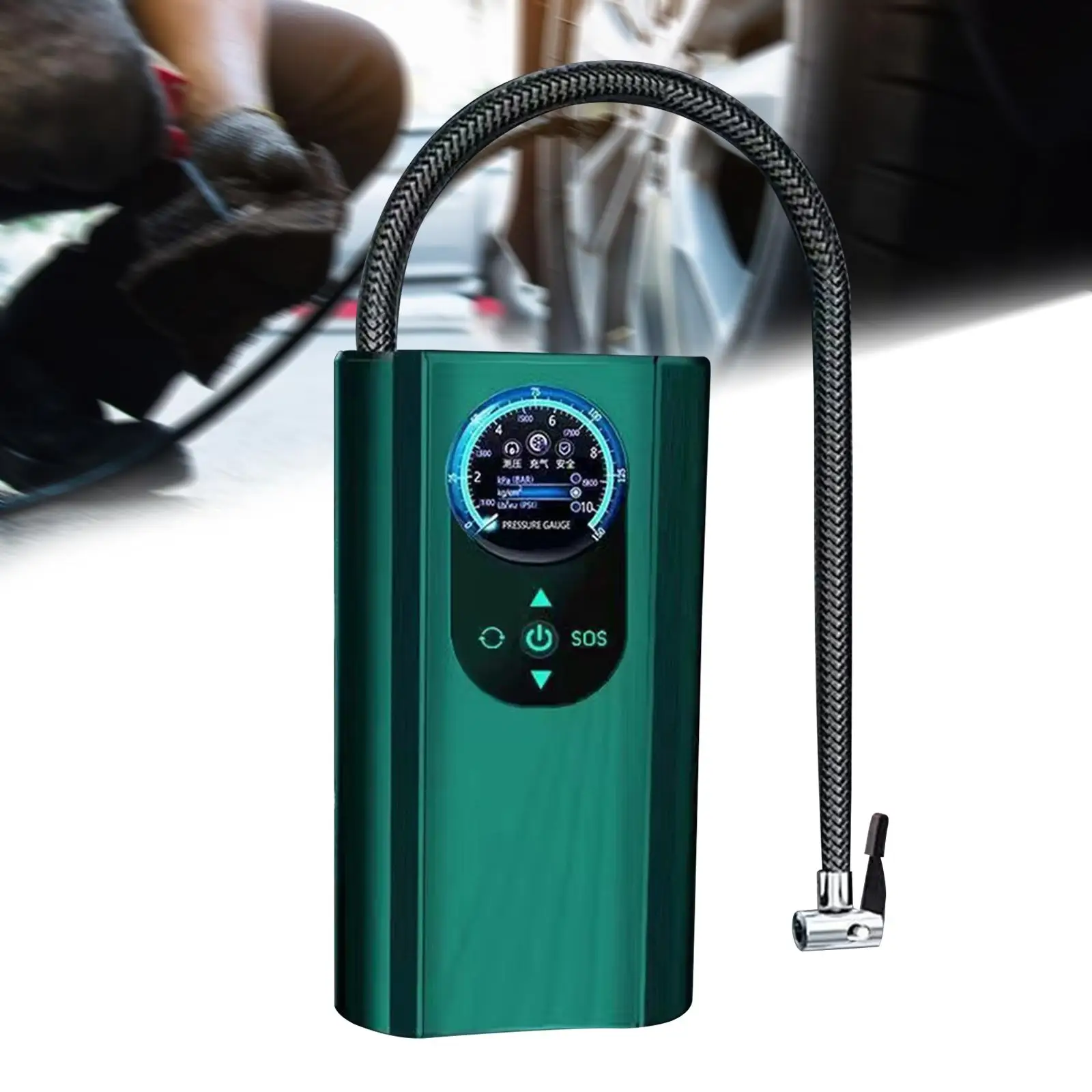 Portable Air Compressor Handheld Tire Inflator for Bike Basketball Ball