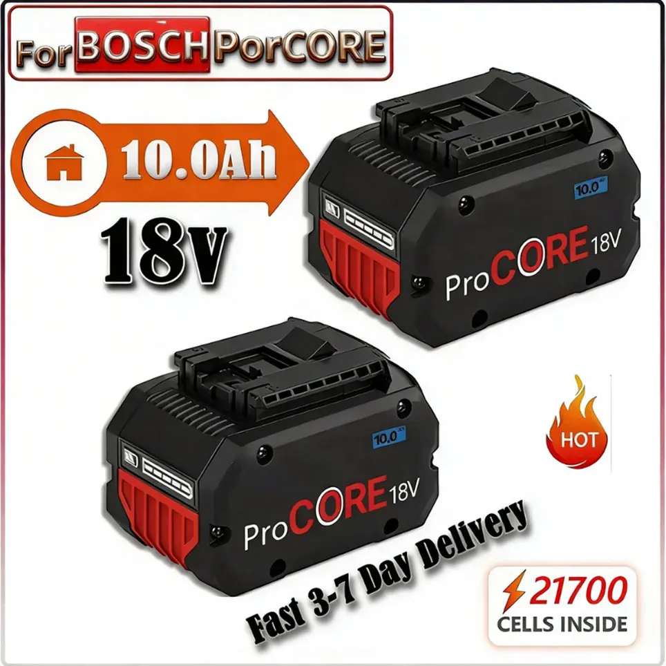 Batterie de remplacement ProCORE pour outil sans fil professionnel Bosch 18V 8.0AH BAT618 BAT609 GBA18V80 ⛈️