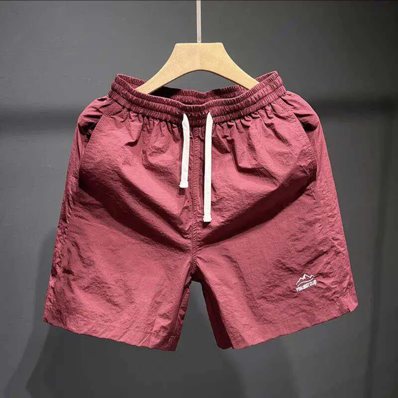 

Ice Silk Four-Quarter Short Shorts Men's Summer American Running Basketball Sports Breathable Beach Five-Quarter Mid-Pants