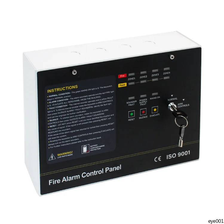 Custom Fire Alarm Control Panel High Sensitivity Smoke Detection Host for Commercial & Residential Building Safety