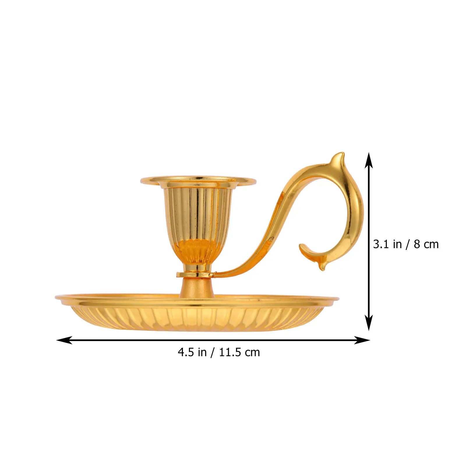 

Retro Vintage Metal Holder Taper Candlestick Tabletop Decorative Stand for Party Wedding Events Retro Taper Holder