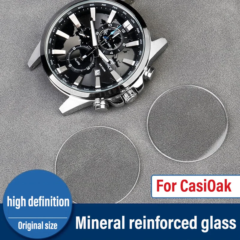 For Casio EFR303 500 503 520 525 526 517 518 512 552 516 Mineral glass lenses mirror mask repair parts Watch accessories