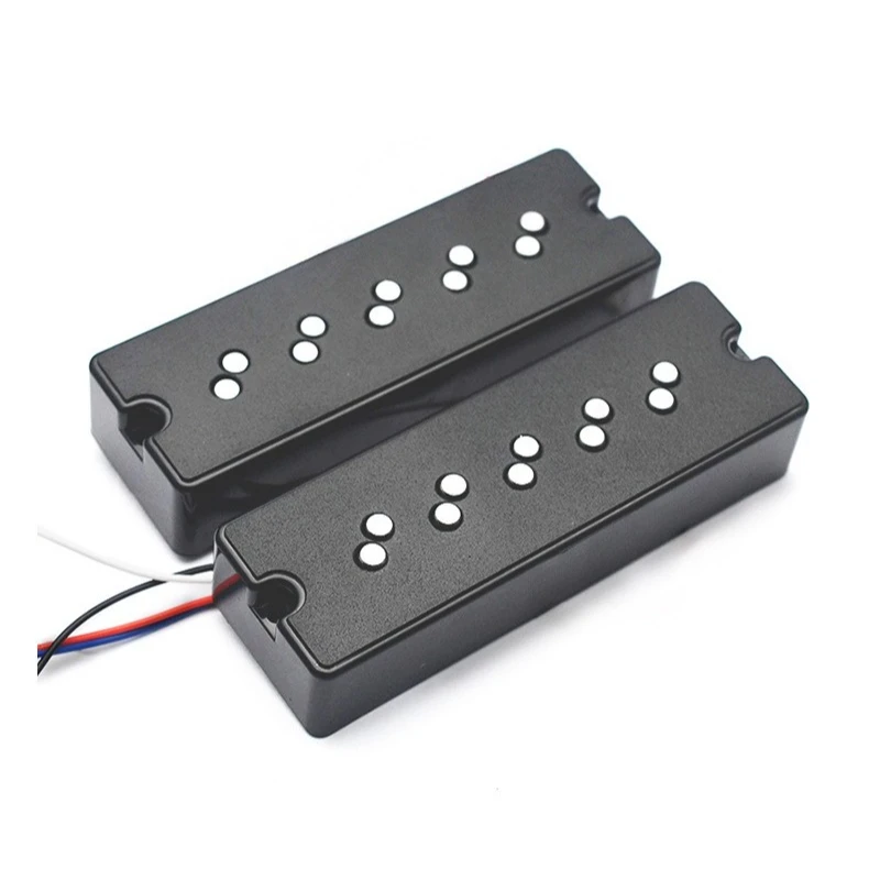 5-string Double-layer Bass Pickup Low Noise Dual Coil Pickup Neck/Bridge Staged Magnetic Column String Instrument Accessories