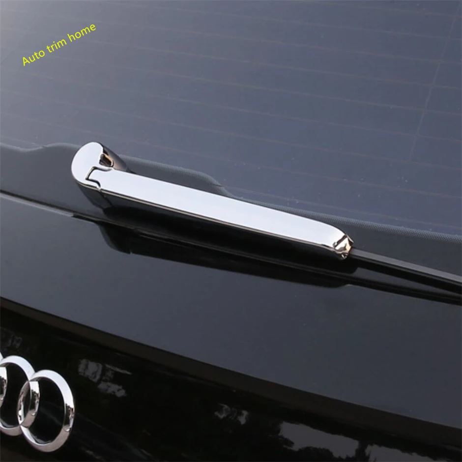 

Chrome Rear Windshield Window Windscreen Rain Wiper Decoration Frame Cover Trim Fit For Audi Q5 2018 - 2022 Car Accessories