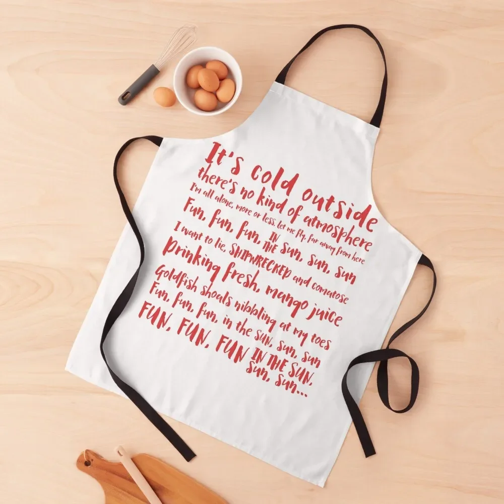 

Red Dwarf Lyrics Apron with personal logo esthetician Apron