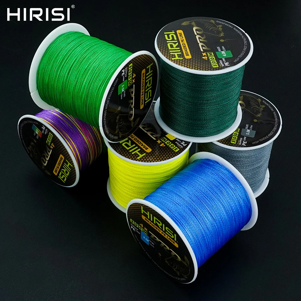 

Hirisi Carp Fishing Line 300M Braided PE Line 4 Strands 15-50LB Multifilament Strong Anti-bite Line Smooth Fishing Accessories