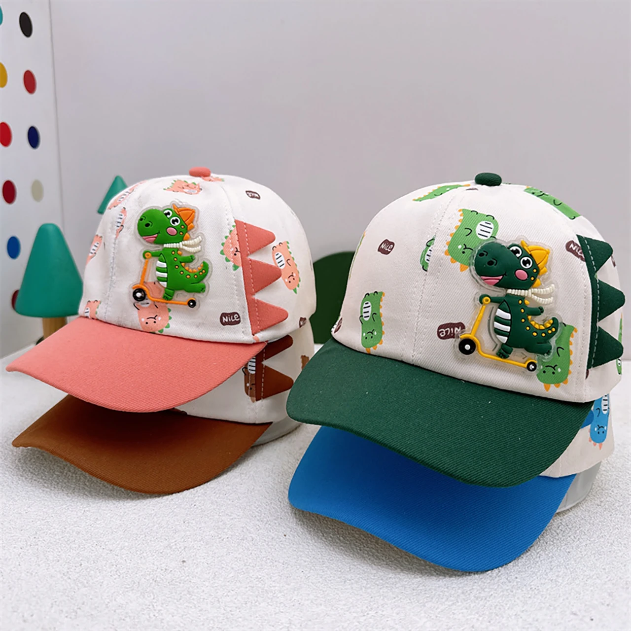 

Детская бейсбольная кепка с динозавром для мальчиков и девочек, уличный солнцезащитный козырек, фуражка для детей 8-18 месяцев, детская шляпа с утиным языком, козырьки для младенцев с героями мультфильмов
