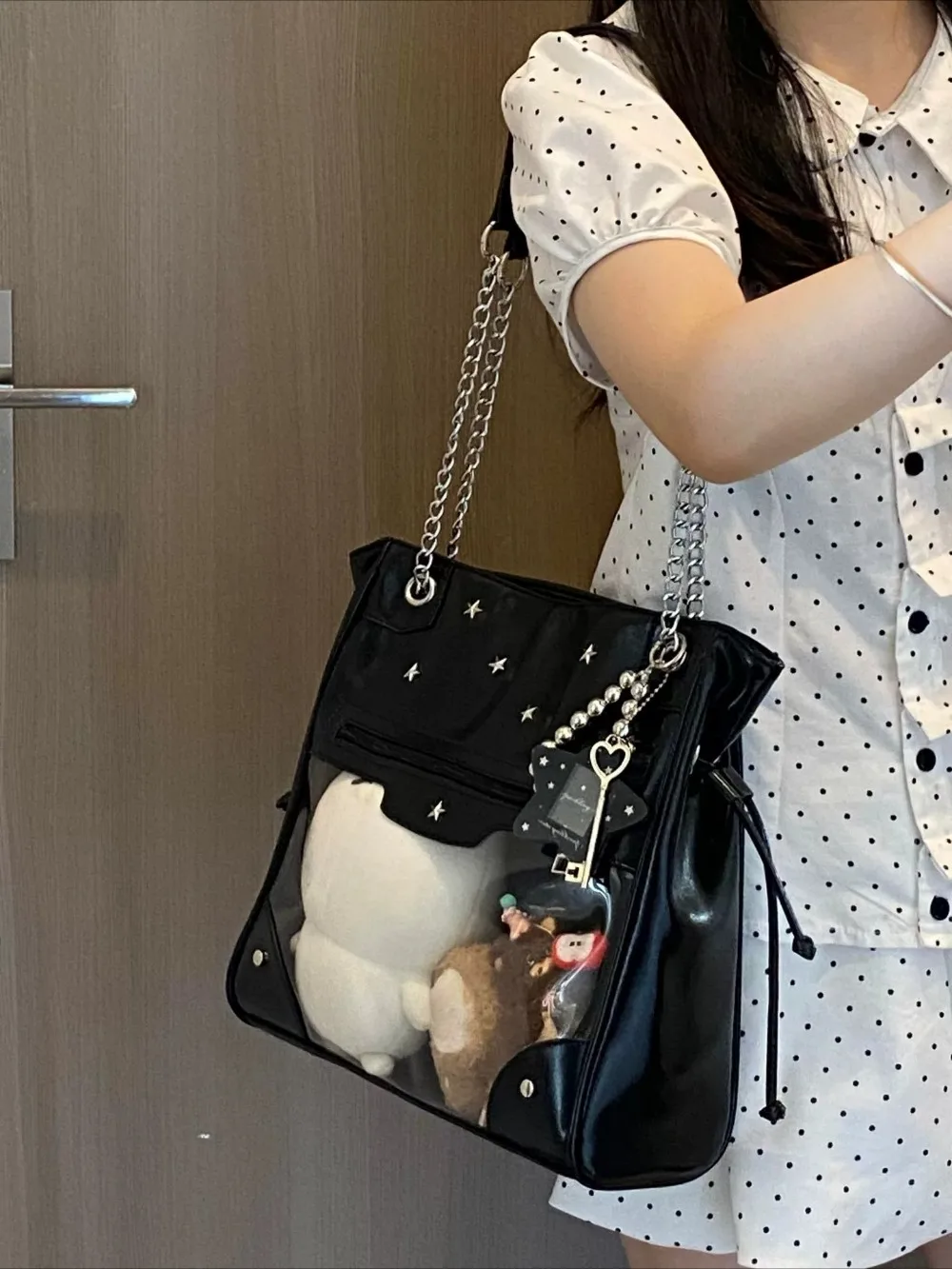 Japanese Star Chains Ita Tote Bag Shoulder Crossbady Bags High Capaci Bolsas Feminina Multi-function Bolsa Bolsos Mujer Sac Girl