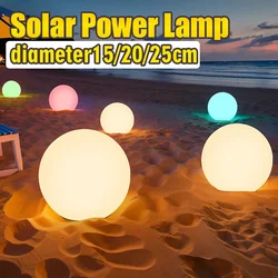 Outdoor Solar LED Garden Ball Lights Remote Control Floor Street Lawn Lamp Swimming Pool Wedding Party Holiday Home Decor Lamp