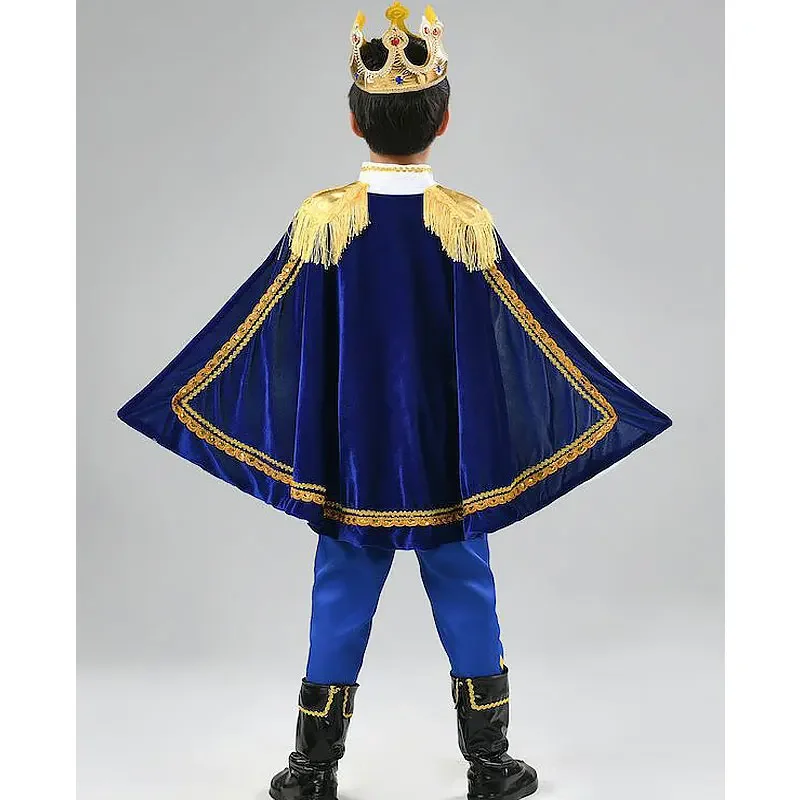 New Children's Halloween Cosplay The King  Performance Kostuum  Costume Fantasy European Royal Christmas Gift Set