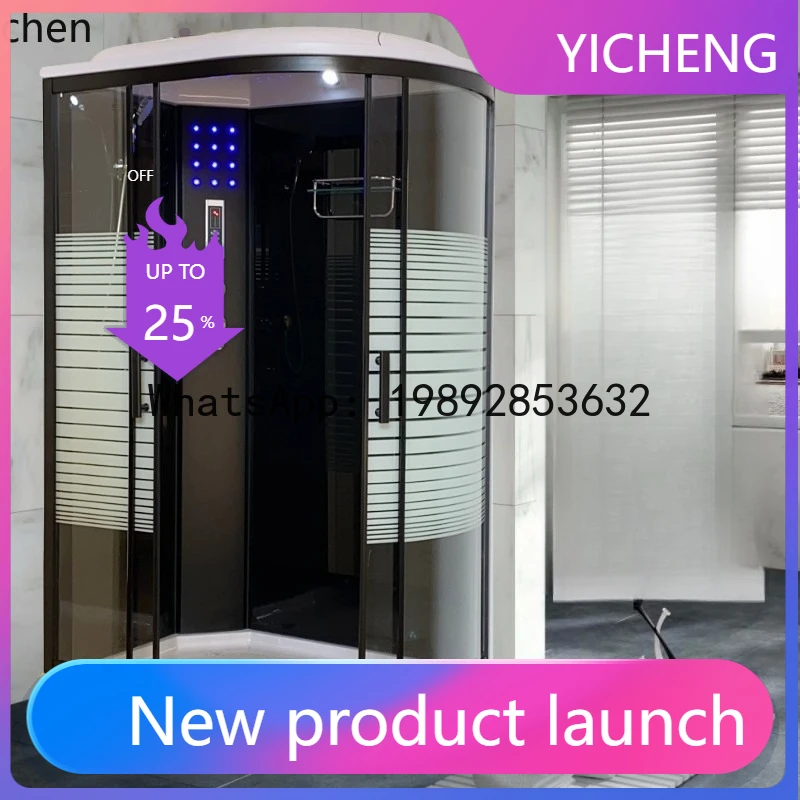 

integral shower room bathroom pulley glass partition arc fan closed bath room