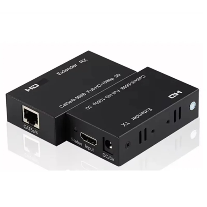 ABSQ-HD 1080P For PS4 TV Box PC Network Extender 60M -Compatible RJ45 Port By Cat5e CAT6 LAN Extensor EU PLUG