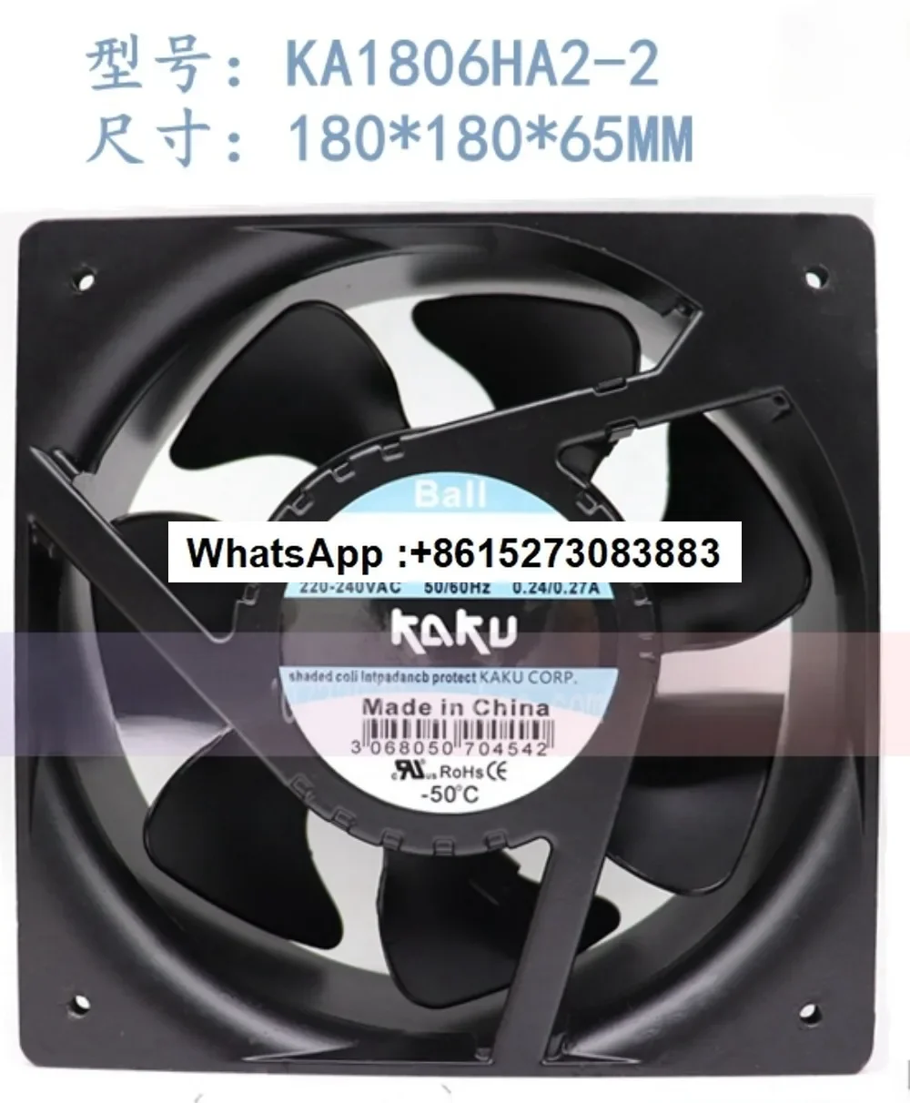 Ka1806ha2 new original Taiwan Kagu 18065 ac220v waterproof cooling fan HA3 metal fan