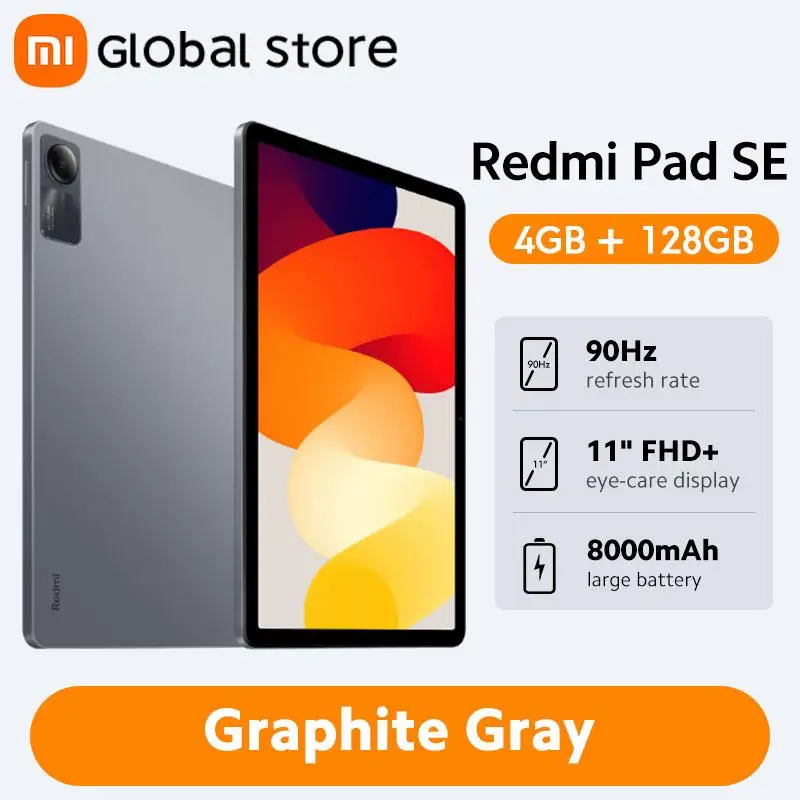 New! Global Version Redmi Pad SE 128GB / 256GB Snapdragon® 680 Mi Tablet Quad speakers Dolby Atmos® 90Hz 11