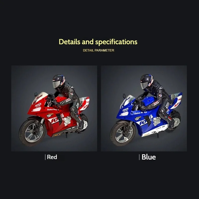 Stunt RC Moto Drift Spin Auto-equilibrio Auto da corsa telecomandata Veicolo giocattolo elettrico per bambini Ragazzi regalo