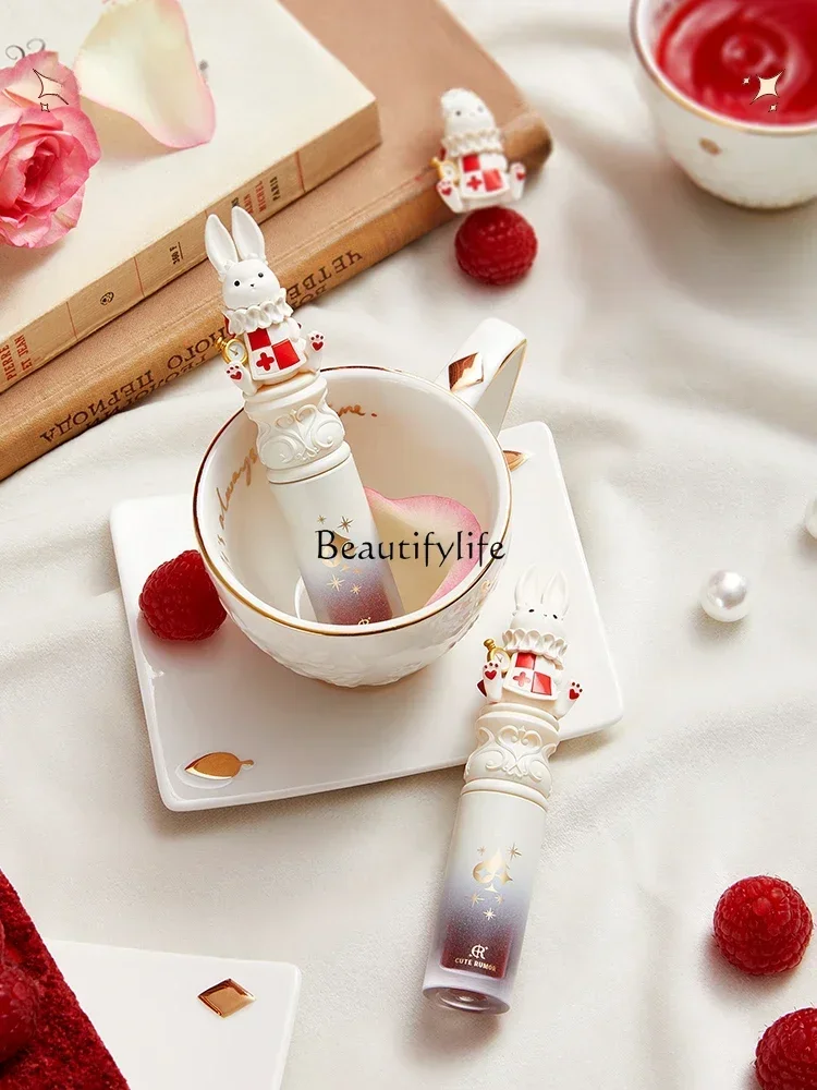 Milk Cream Lip Mud Lip Lacquer Lipstick Matte Peach Rose Milk Tea Bean Paste Color White Female