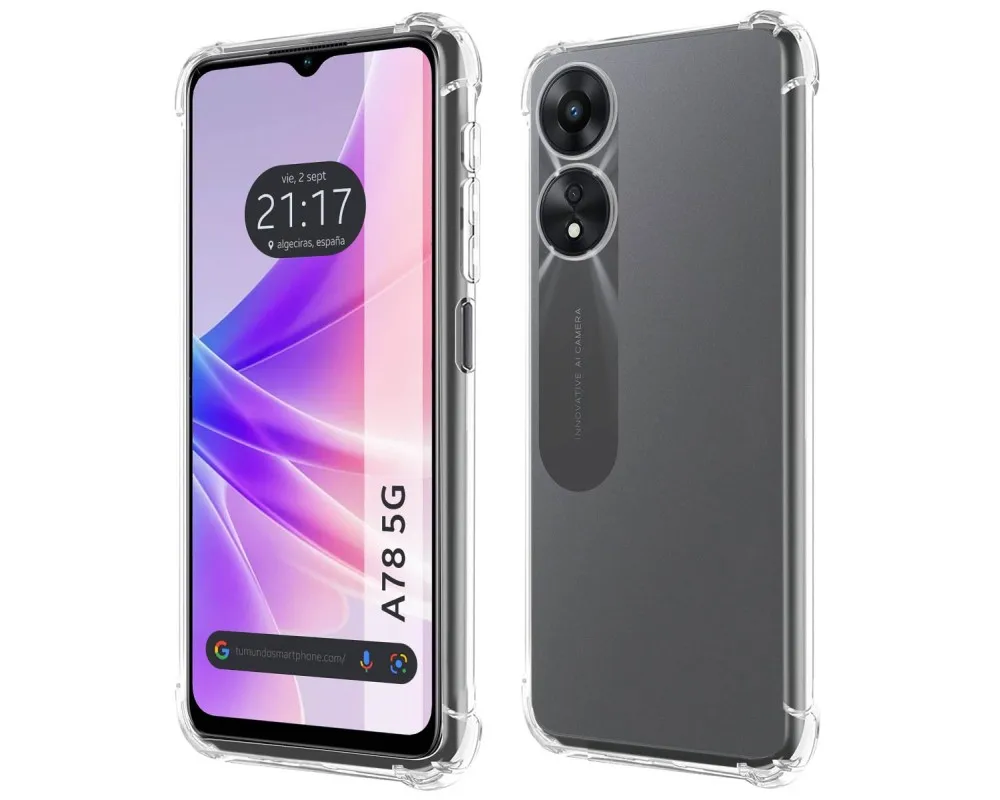 For Oppo A78 5G Clear Anti-knock Silicone Case