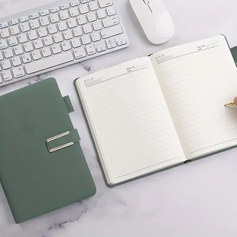 360 Pages of Premium Quality Paper A5 Minimalist Cover Notebook with Magnetic Buckle for Easy Carrying Multiple Colors Available