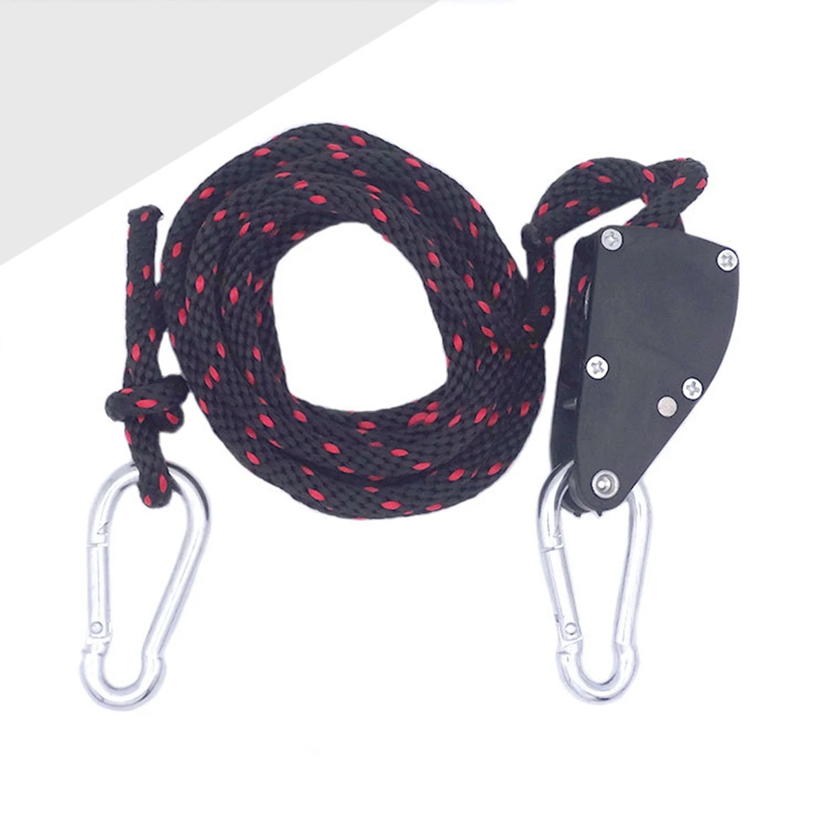 

LED Tent Lamp Lanyard Safe Adjustable Hanging Rope Grow Light Hanger Ratchet Lights Lifter Plastic Pulley Lifting Hook