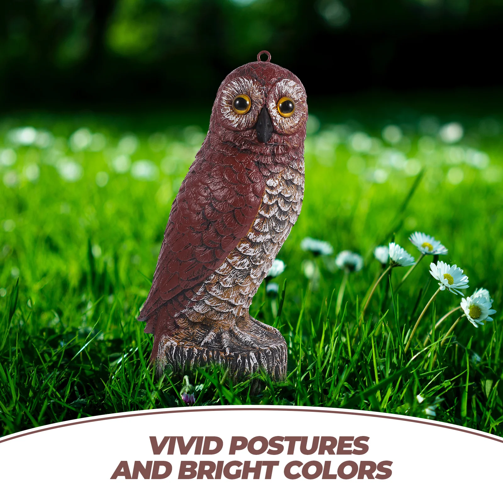 

Simulated Statue Decor Outdoor Yard Lawn Bird Deterrent Plastic Fake Hunting Decoy Realistic Sculpture Garden Ornament