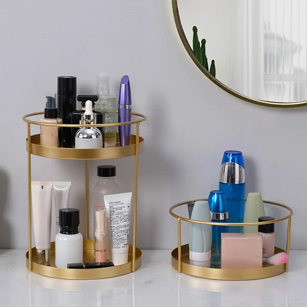Metal Makeup Organizer Cosmetic Storage Rack Nail Polish Skincare Products