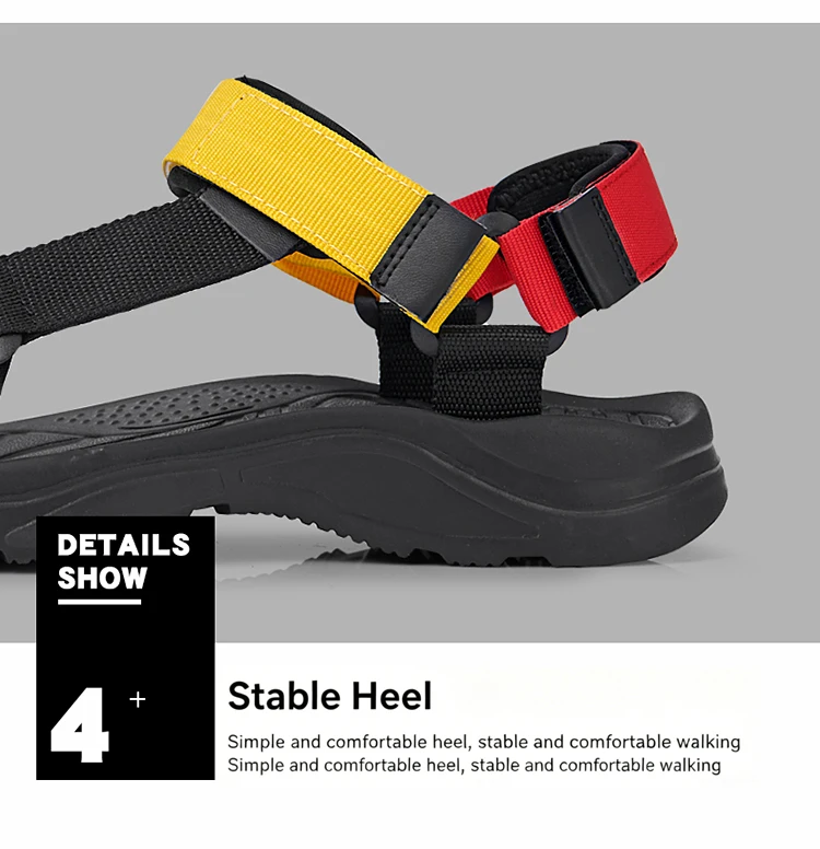Neue Herren-Wandersandalen, rutschfeste, bequeme Sommer-Strandschuhe, leichte, atmungsaktive Outdoor-Reise- und Trekking-Sandalen – Detail 7