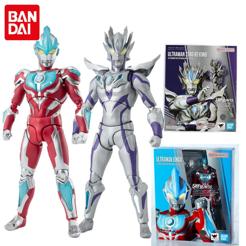 

Bandai Original S.H.Figuarts Ultraman Ginga Zero Anime Figure New Generation Stars Ver. Action Figure Toys for Boys Girls Gift