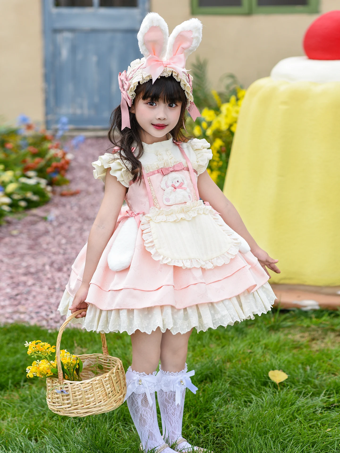 girls-birthday-dress-puffy-skirt-spring-summer-new-style-children-sweet-cartoon-rabbit-lolita-princess-skirt-high-waist-short