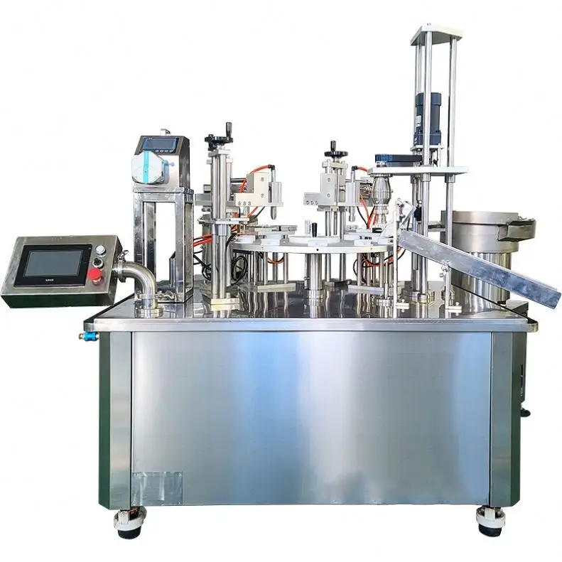 Lipgloss Tube Filling Machine Cream Paste Bottle Filling And Capping Machine