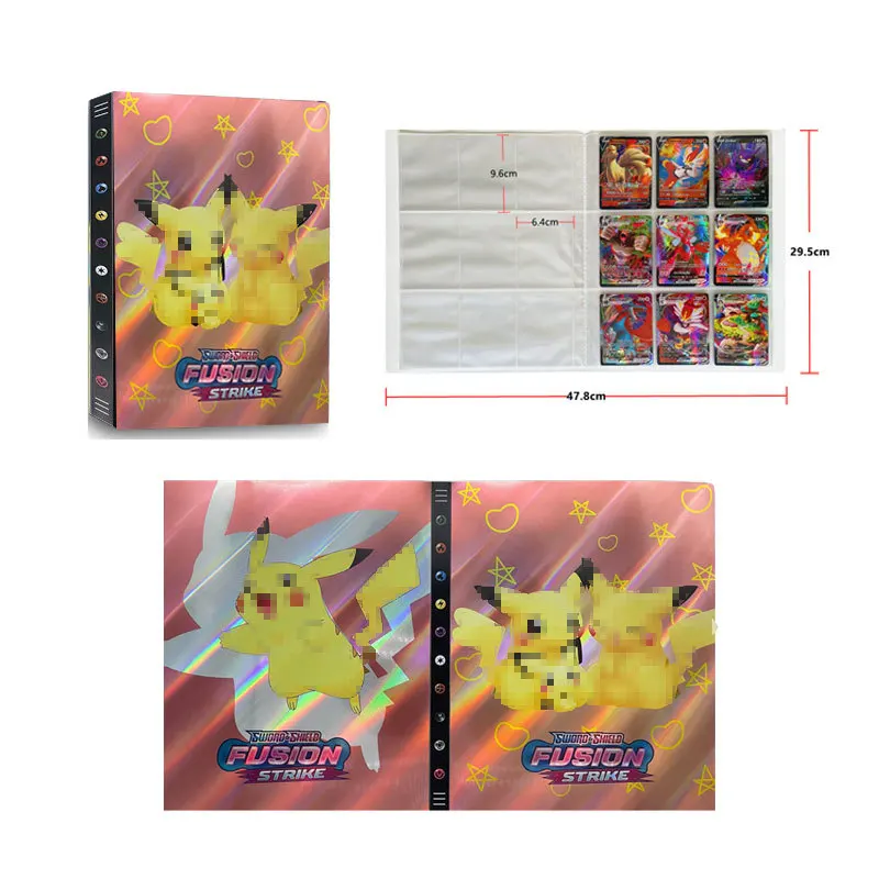 432Pcs Album Pokemon Cards Album Book Cartoon Anime Charizard Game Card VMAX GX EX Holder Collection Folder Kid Cool Toy Gift