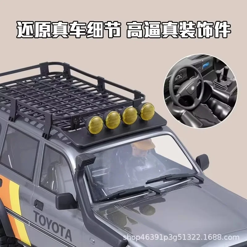 

Радиоуправляемая модель внедорожника FMS 1/10 FCX Toyota LC80 для скалолазания, высокоскоростная/низкоскоростная, официальная имитационная модель с дистанционным управлением