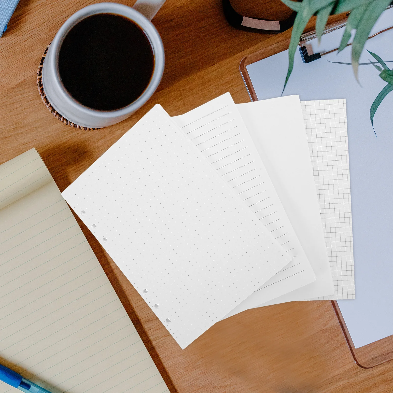 180 pezzi A5 ricaricabili fogli sciolti carta 6 fori inserti di riempimento per pianificatore ufficiale notebook diario scrittura liscia spurgo minimo