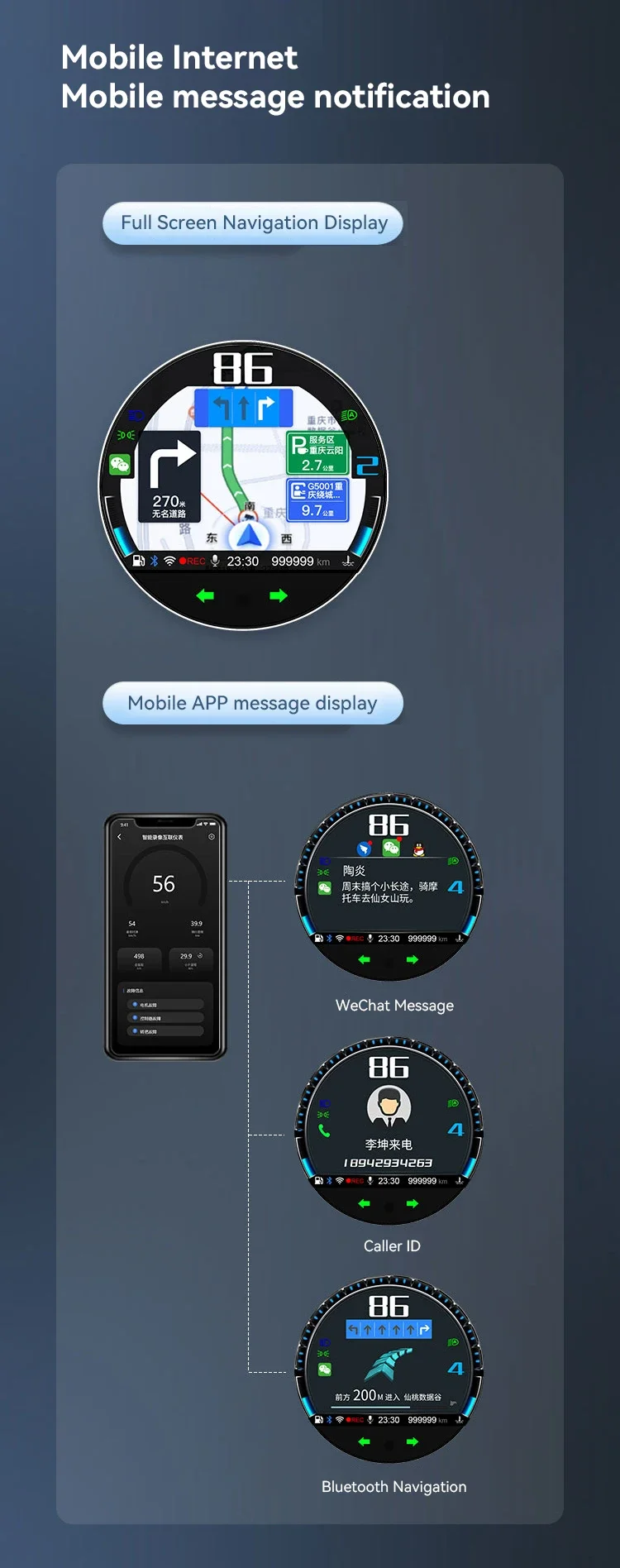 

2025 hot sale Borske Multifunction Can Call Smart Dashboard Intelligent Navigation Driving Recorder with Dual Cameras