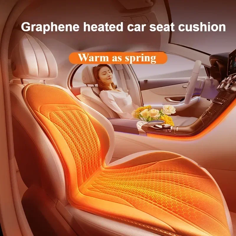 Winter Universal Heating Car Seat Cushion Rapid Heating Graphene Heated Car Seat Covers Car Interior Accessories Seat Heater 12V