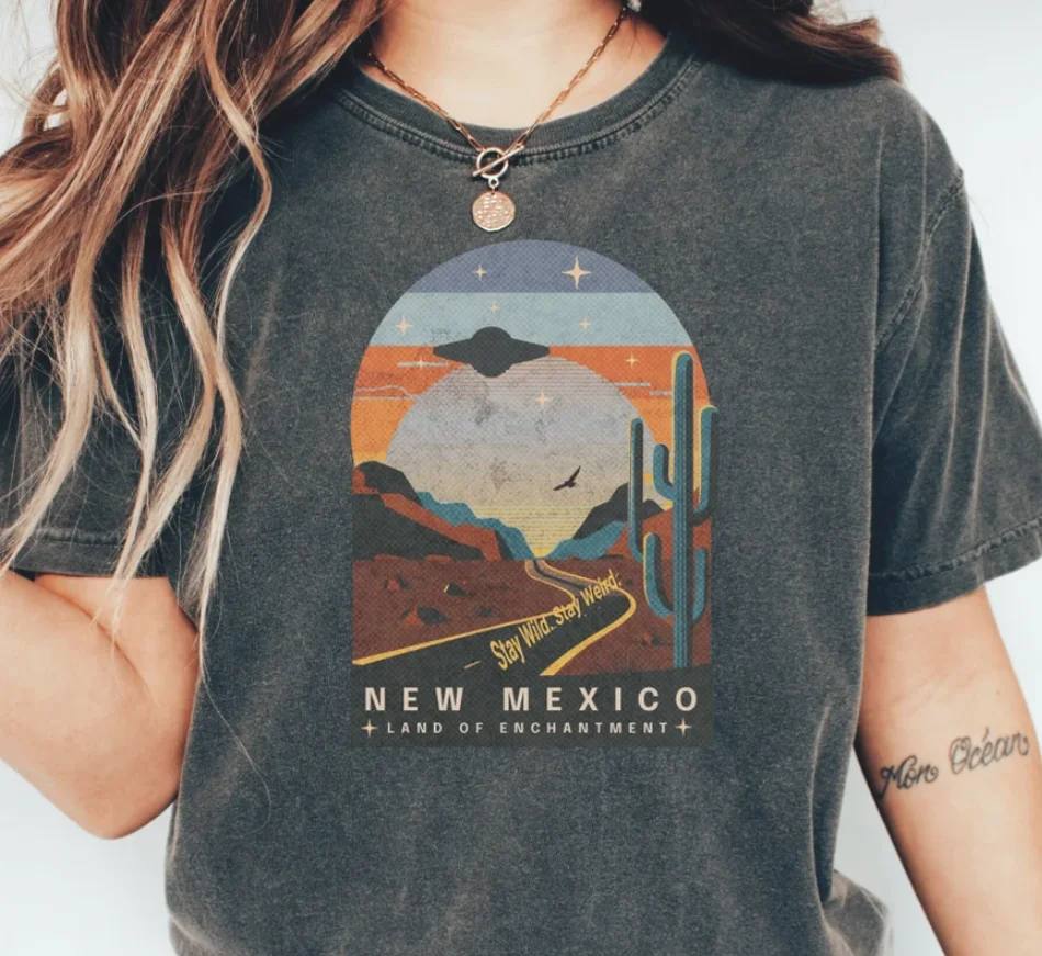 Roswell New Mexico Shirt, Land Of Enchantment, Mystical Alien Shirt