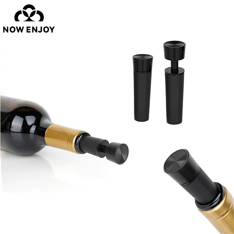 NOIW ENJOY 1/5Pcs Reusable Silicone Caps Air Remover Corks Leakproof Wine Bottle Vacuum Wine Stopper