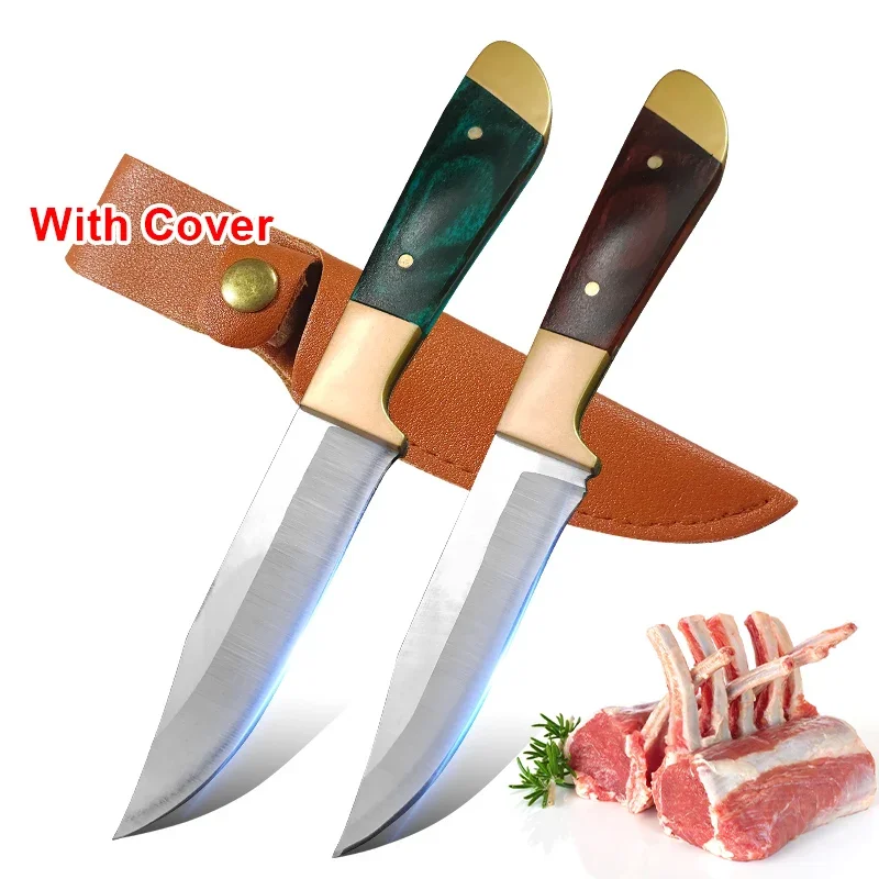 Plastic Handle Stainless Steel Blade Steak Knife Utility Slicing Fish Fruit Cleaver Meat Vegetables Kitchen Knives Boning Knife