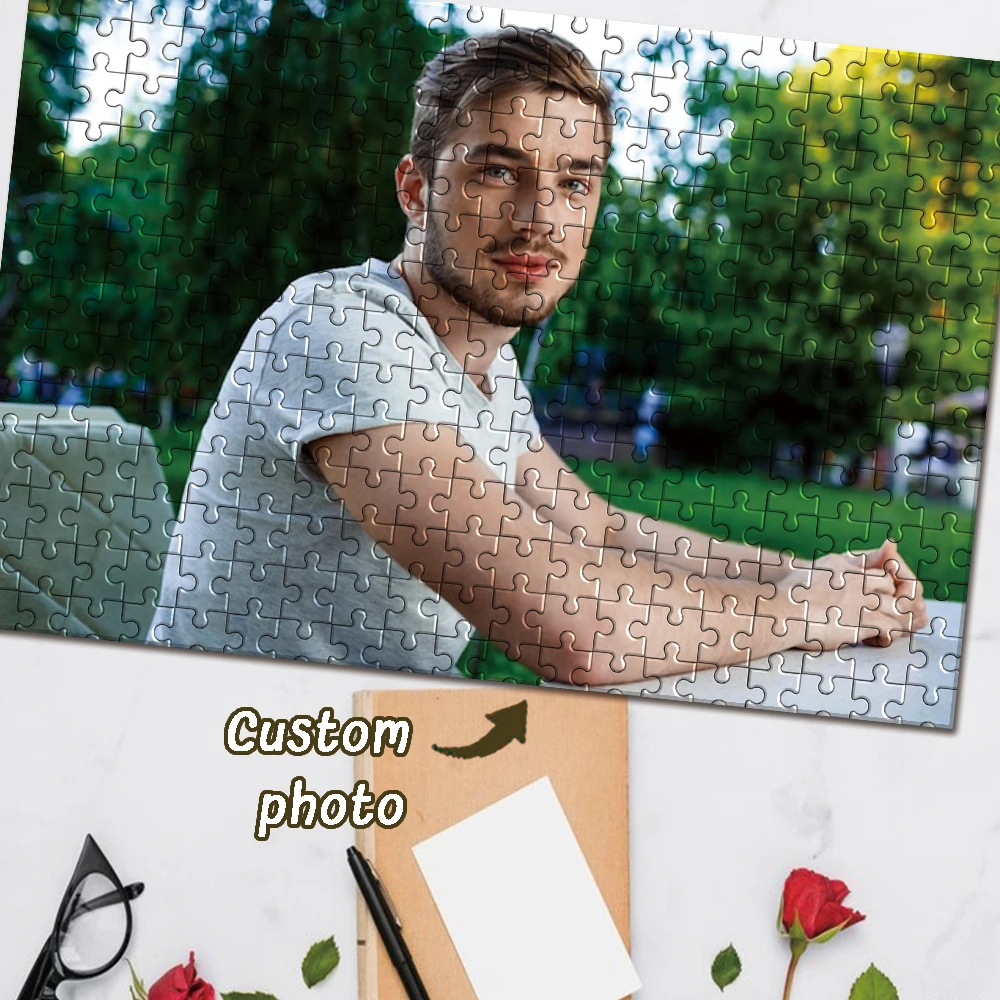 35/150/300/500/1000pcs cool person Custom Photo Personalised Decompression Puzzles Jigsaw puzzle Mosaic Custom Puzzles in Photos