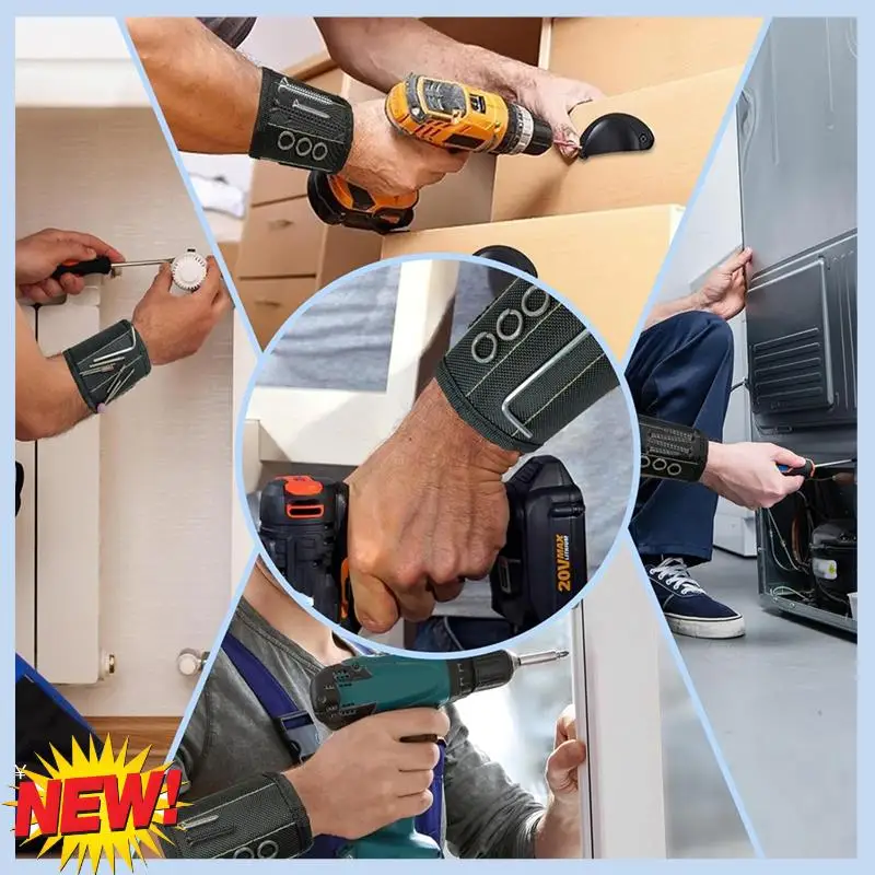 

AT14 Magnetic Tool Holder Belt For Hammer, Screwdriver For Electricians,Carpenters And Handymen